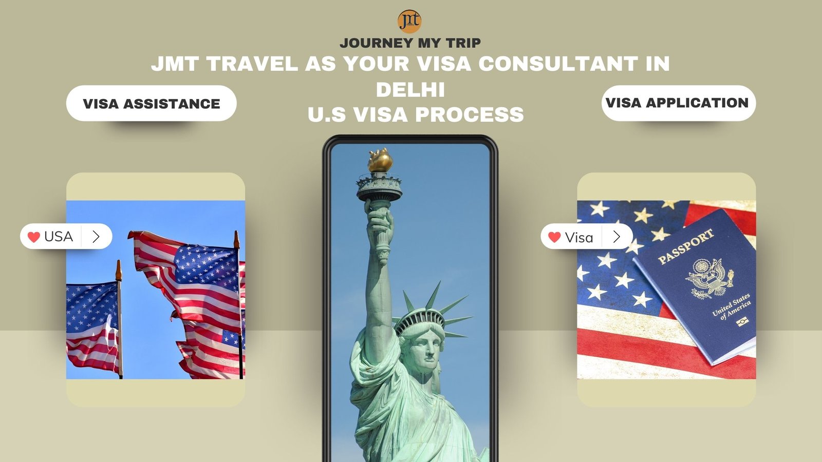 JMT Travel as Your Visa Consultant in Delhi for U.S Visa Process